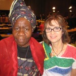 Avec Queen Mother Présidente d'une ONG